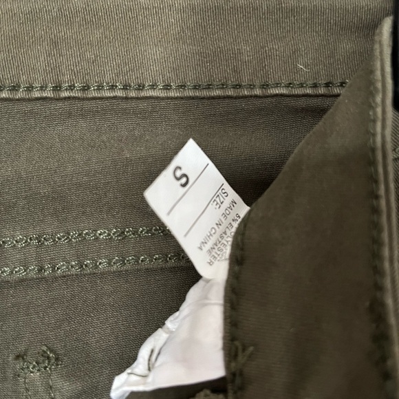 Olive Green Moto Skinny Jeans - Picture 5 of 7